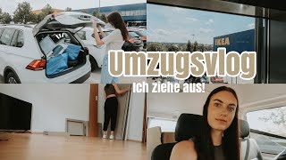 UMZUGSVLOG  Ich ziehe in meine erste eigene Wohnung  Möbel aufbauen Ikea Wohnung einrichten… [upl. by Edris]