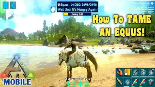 Ark Mobile Easy Equus Tame Equus Pursuit  Equus Taming Ark Mobile  Equus Ability  Equus Lasso [upl. by Notnad823]