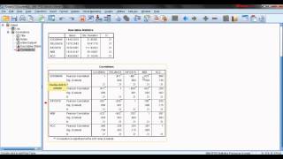 How to create Correlation matrix in SPSS [upl. by Savinirs]