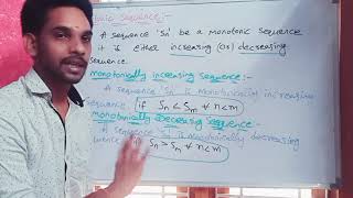 Monotonic sequence definition class 4 unit 1Real analysis theorem on monotonic sequence [upl. by Namrak744]