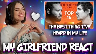 My GIRLFRIEND React  King Inertia vs Helium I GRAND BEATBOX BATTLE 2021 [upl. by Hubey]