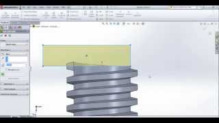 How to create acme threads on solidworks [upl. by Pulling]