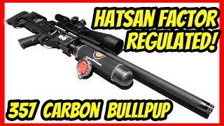 HATSAN FACTOR BULLPUP Regulated Carbon 357 is a TRULY AMAZING Airgun [upl. by Laws]