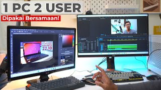 Cara Bikin 1 PC Bisa Dipakai Banyak Orang BERSAMAAN  TUTORIAL MULTIUSER WINDOWS 1110 [upl. by Sorcim598]