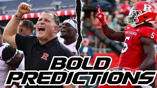 BOLD Predictions For This College Football Season  Rutgers Makes the Big Ten Championship [upl. by Harim7]