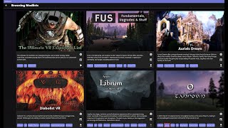 SkyrimVR  Comparing the official Wabbajack modlists [upl. by Beaver812]