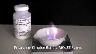 Burn Potassium Chloride For Violet Flames [upl. by Affer]