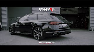 𝙈𝙄𝙇𝙇𝙏𝙀𝙆 𝙎𝙋𝙊𝙍𝙏  Audi RS4 29TT V6 B9 OPFGPF Catback quotLouderquotMilltekSport [upl. by Penni326]