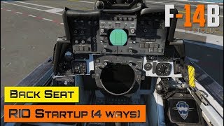 DCS World  F14 Tomcat  Back Seat  RIO Startup 4 different ways [upl. by Naira]