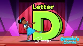 Letter D Song  Letter Recognition and Phonics with Gracie’s Corner  Nursery Rhymes  Kids Songs [upl. by Eiramanit775]