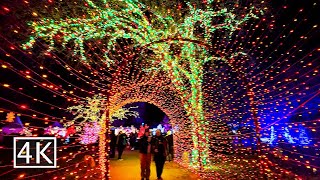 4K 🎄One Million Christmas Lights  Redding Garden of Lights  California [upl. by Lossa]