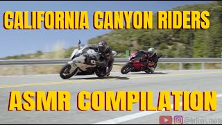 California Canyon Riding  fast riding knees down BMW S1000rr Yamaha MT10 and more [upl. by Tarrel]