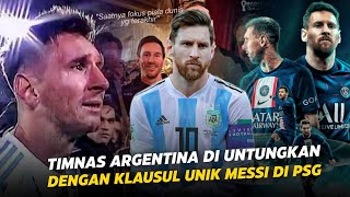 Bikin Semua Pemain PSG iri  Lihatlah Klausul Unik Messi Di PSG Yang Menguntungkan Timnas Argentina [upl. by Nyram]