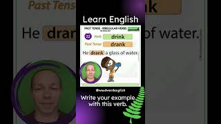 Past Tense of DRINK in English ✅ English Pronunciation of DRANK  Learn English Irregular Verbs [upl. by Eustasius160]