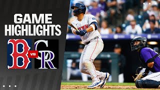 Red Sox vs Rockies Game Highlights 72224  MLB Highlights [upl. by Pack938]