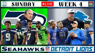 Seattle Seahawks vs Detroit Lions Sunday Week 4 2022 Live NFL Game [upl. by Enttirb]