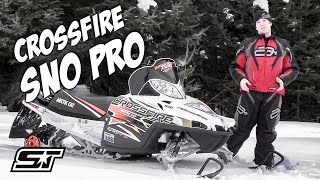 2010 Arctic Cat Crossfire 8 Sno Pro Snowmobile Review [upl. by Elnar]