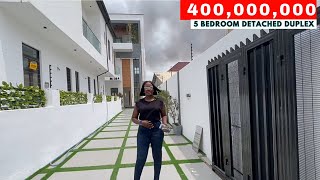 INSIDE THIS 400000000 MILLION NAIRA 5 BEDROOM DETACHED DUPLEX IN LEKKI LAGOS NIGERIA [upl. by Nagear269]