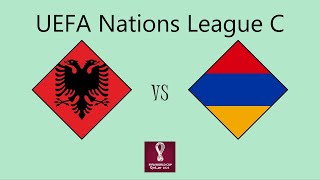 Albania vs Armenia  UEFA Nations League Group C3 [upl. by Atteyram671]