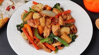 চাইনিজ চিকেন এন্ড ভেজিটেবল স্ট্যার ফ্রাই  Chicken amp Veggie Stir Fry  Bangla Vegetable Recipe [upl. by Klement]