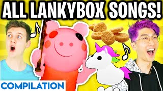 ALL LANKYBOX SONGS COMPILATION Piggy Song Roblox Adopt Me Song Chicken Nugget Song amp MORE [upl. by Annayek]