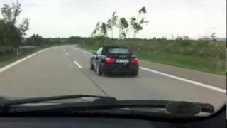 BMW E46 M3 vs X5 E53 48is V8 Autobahn [upl. by Gazo]