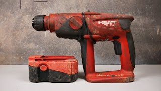 HILTI TE 2A 24V Rotary Hammer Restoration  Replace lithium battery [upl. by Keraj]