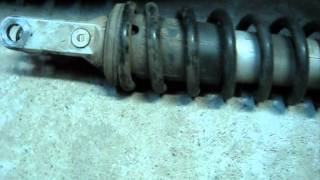 KLR650  Rear Shock Removal  1of3 [upl. by Henryk]