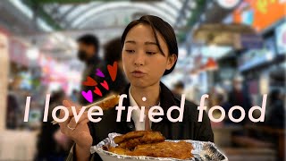 KOREAN STREET FOOD VLOG 1 Gwangjang Market Seoul [upl. by Loring173]