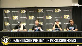 Pro Volleyball Federation Championship  Postmatch Press Conference [upl. by Relyt]