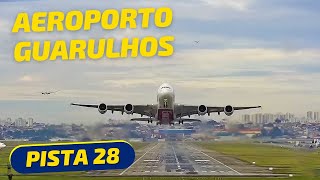 SBGR LIVE 28  Câmera AO VIVO 24H do Aeroporto Internacional de Guarulhos  GRU Airport  Com Fonia [upl. by Enyrhtak]