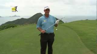 Golf tips from the pro Sandy Lyle tip 3 chipping distance control [upl. by Darren]