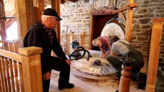 Dressing the Millstones  Old Stone Mill Delta Ontario [upl. by Niko]