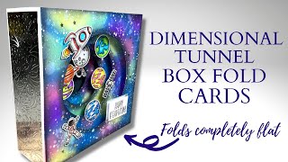 Dimensional TUNNEL Box Fold Cards [upl. by Kiraa]