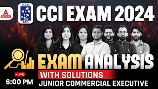 CCI Exam Analysis 2024  CCI Junior Commercial Executive Analysis  CCI Answer Key 2024 [upl. by Leesen]