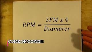 Calculating the RPM for your machines [upl. by Retsub676]