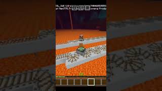 Piglin brute Vs Me  Minecraft rail race 😯😲 minecraft [upl. by Thirion]