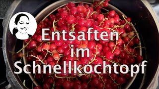 Schnellkochtopf Entsaften auch ohne Zucker  So einfach gehts [upl. by Gnod]