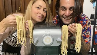 PASTA MAKER PHILIPS con bilancia Vi mostriamo come funziona e le trafile [upl. by Atnohs506]