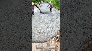 Rural Road Concrete Pouring Seems Yet Isnt Satisfactory [upl. by Slade]