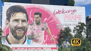 Miami Wynwood Walls Street Art Lionel Messi Walking Tour June 2024 4k Full Tour Video Walls amp Art [upl. by Ahsino445]