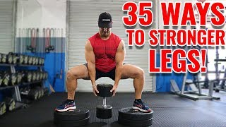 Top 35 Lower Body Exercises with Dumbbells [upl. by Aihsila]