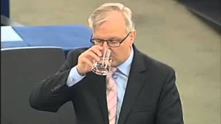 Farage Watch this most boring and dangerous speech by Commissioner Rehn [upl. by Ettennor]