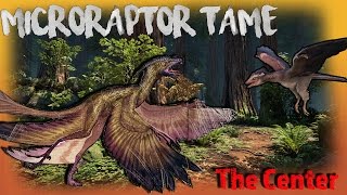 ARK  THE CENTER  TAMING A MICRORAPTOR  PREPARING FOR DRAGON BOSS [upl. by Anaert]