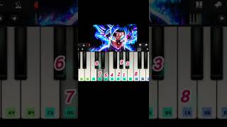 Ultra Instinct Goku Theme Piano Tutorial  Notes  dragonball famousshorts [upl. by Attenhoj68]