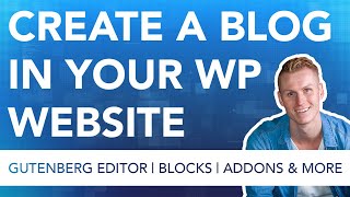 How To Create A Blog In Your Wordpress Website [upl. by Anawt]