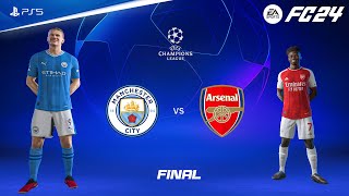 FIFA 24  Manchester City vs Arsenal  UEFA Champions League Final  PS5™ 4K60 [upl. by Sayre501]