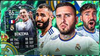 FIFA 22 FLASHBACK BENZEMA SQUAD BUILDER BATTLE 🔥🔥 [upl. by Reizarf]