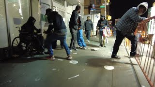 WALKING HARLEM NEW YORK STREETS AT NIGHT [upl. by Sammer]