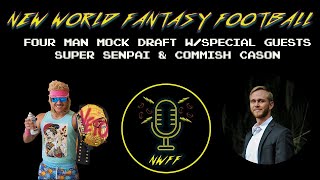 Four man MOCK DRAFT 10 teamhalf PPR with analysis [upl. by Frederick]